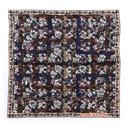 Louis Vuitton Silk Floral Print Square Scarf Multicolor 1 of 3