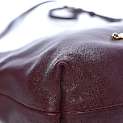 Burberry Calfskin House Check Little Crush Deep Claret 10 of 15