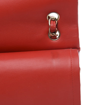 Chanel Lambskin Quilted Maxi Double Flap Red 15 of 18