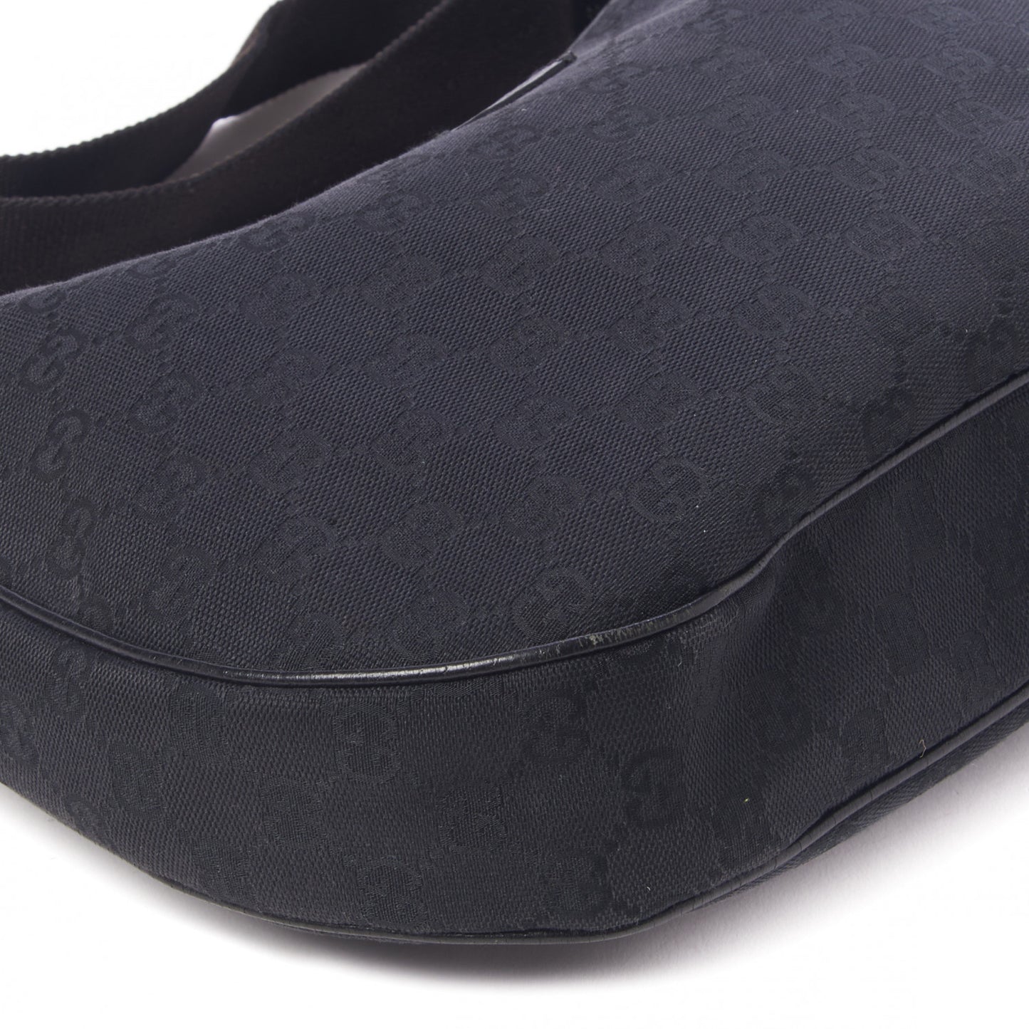 Monogram Medium Half Moon Hobo Black