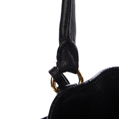 Prada Vitello Daino Side Pocket Hobo Black 20 of 29