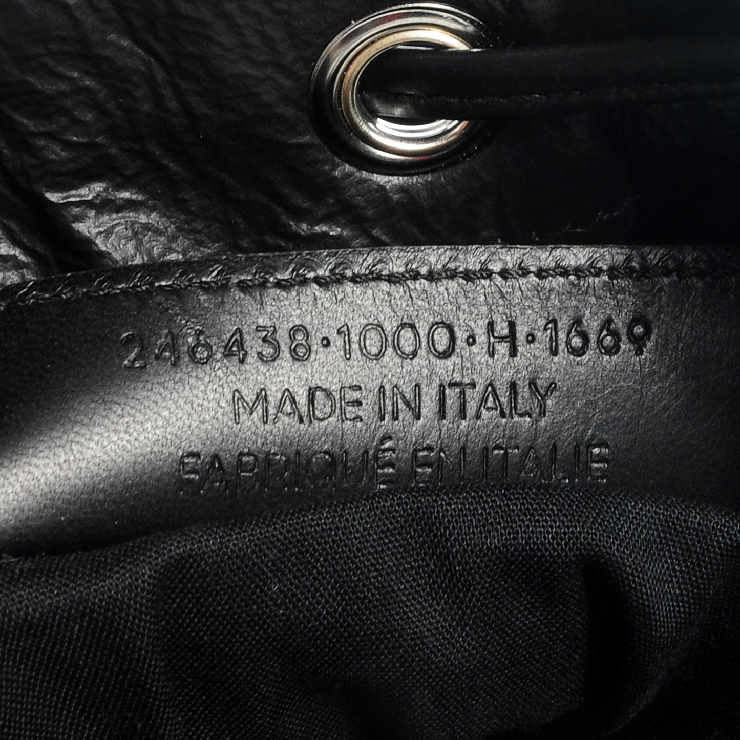 Matte Goatskin Rubber Covered Classic Hardware Mini Pompon Black