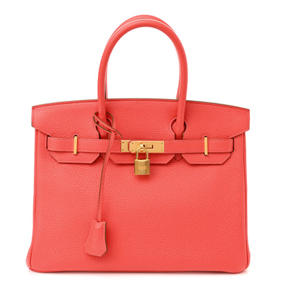 Hermes Taurillon Clemence Birkin 30 Rose Jaipur 1 of 13