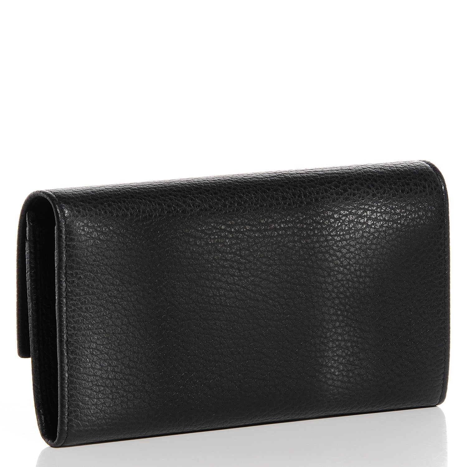 Gucci Dollar Calfskin Swing Continental Wallet Black 3 of 7