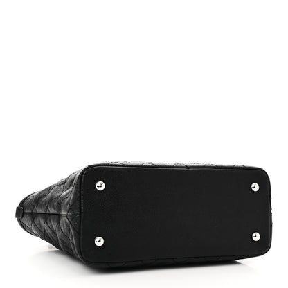 Chanel Grained Calfskin Quilted Small Daily Shopping Tote Black 5 of 11