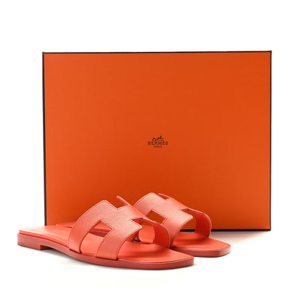 Hermes Epsom Oran Sandals 36 Orange Poppy 9 of 9