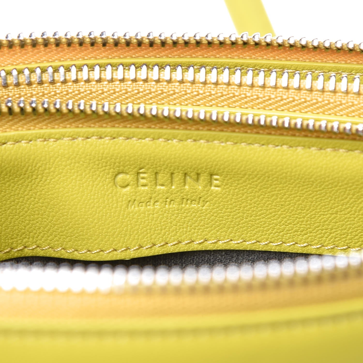Celine Lambskin Small Trio Crossbody Bag Mimosa 8 of 9