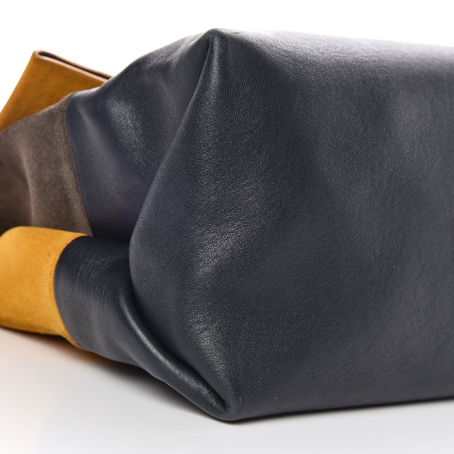 Calfskin Suede All Soft Shoulder Bag Amber