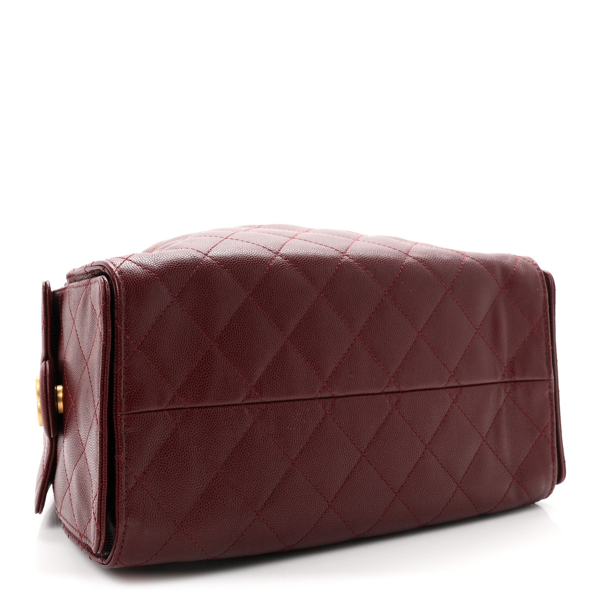Chanel Caviar Quilted Small Chanel 25 Handbag Burgundy 4 of 10