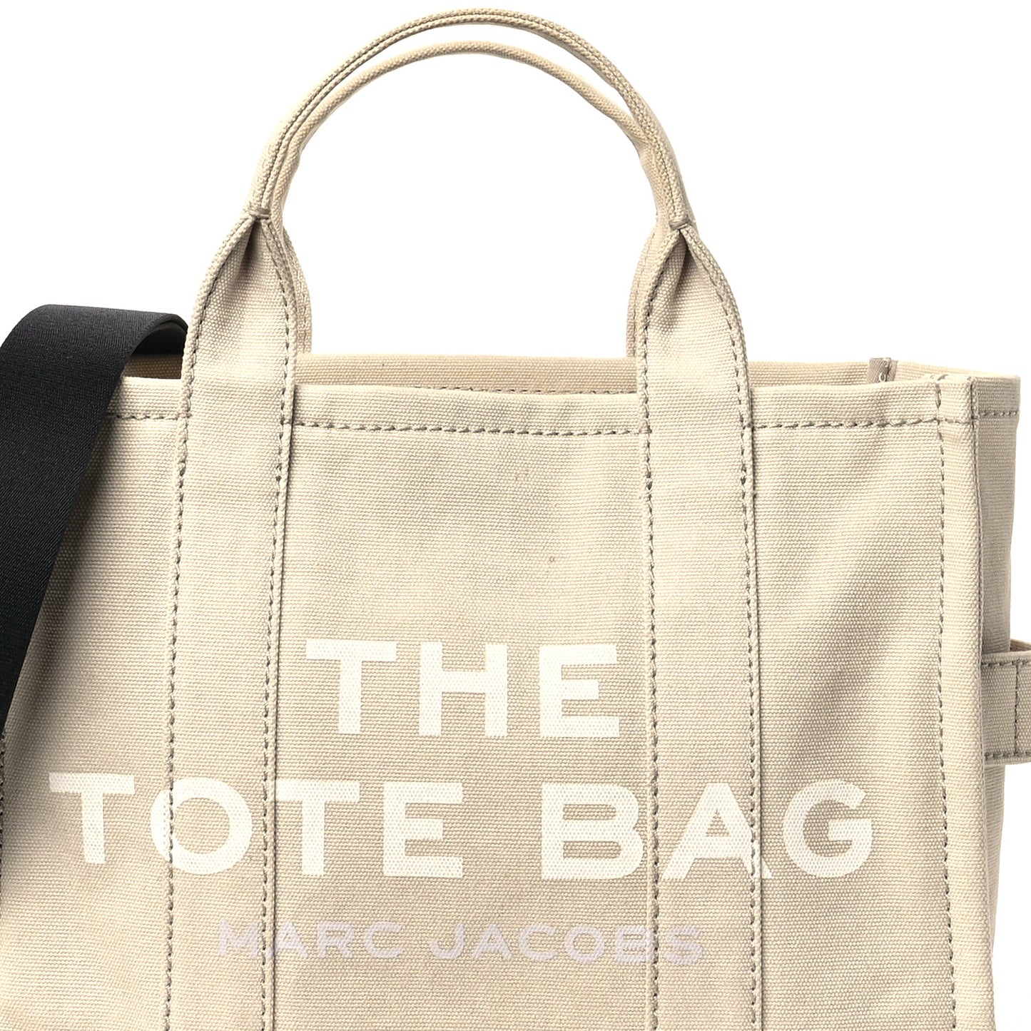 Cotton Canvas Medium The Traveler Tote Bag Beige