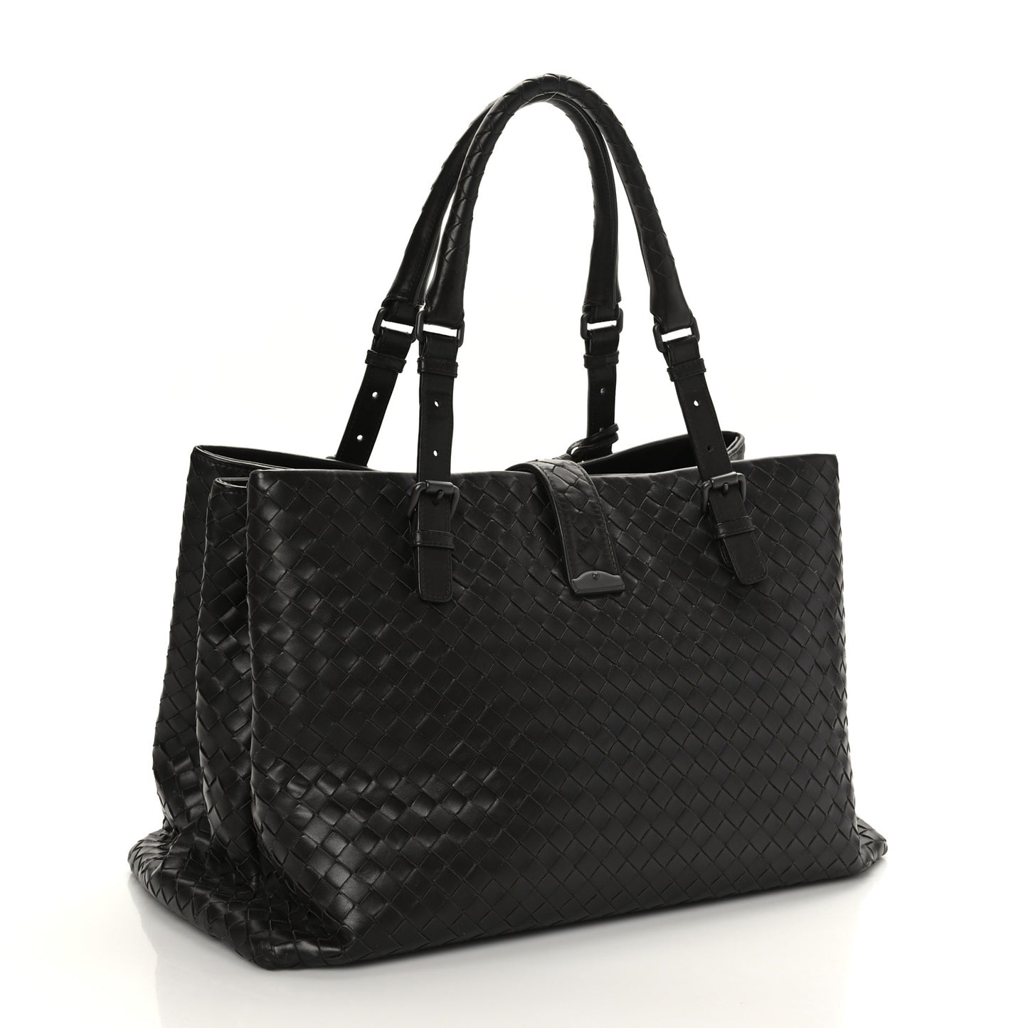 Nappa Intrecciato Medium Roma Tote Moro