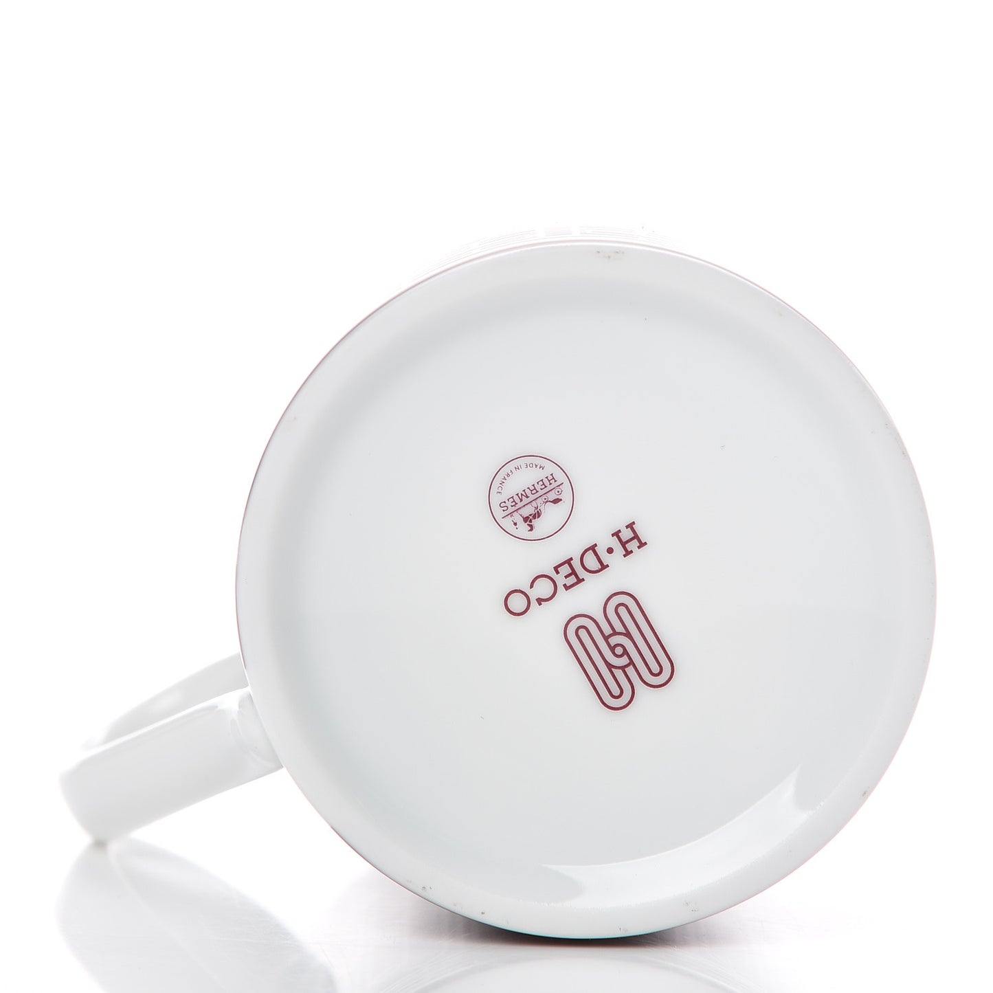 Porcelain H Deco Mug Rouge