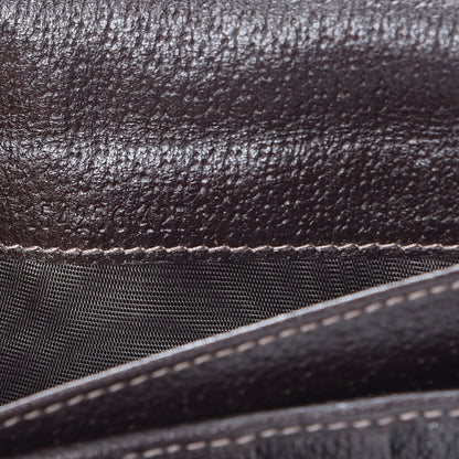 Gucci Monogram Abbey Continental Wallet Dark Brown 7 of 10