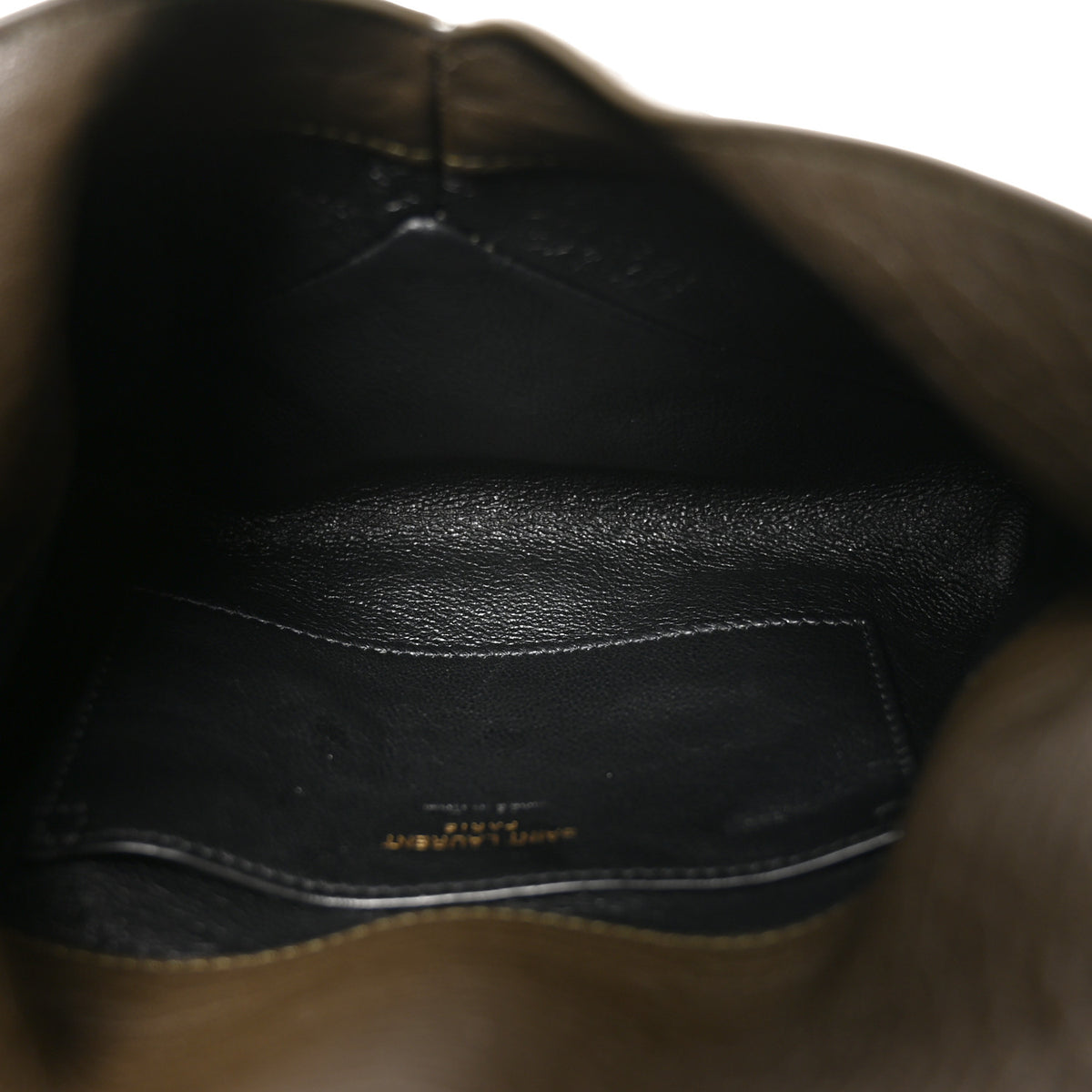 Grained Lambskin Small Cassandre Chain Pouch Light Musk