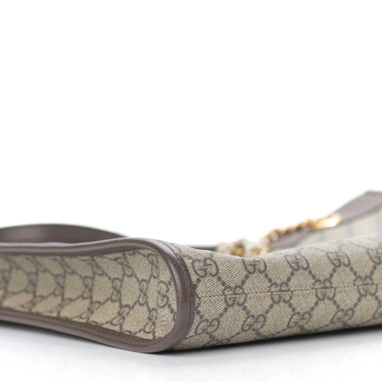GG Supreme Monogram Large Rajah Chain Tote Beige New Acero