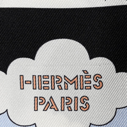 Hermes Silk Carres Volants Twilly Black Ciel Multicolor 6 of 6