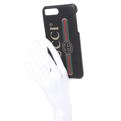 Gucci Rubber Print iPhone 7/8 Plus Case Black 2 of 6