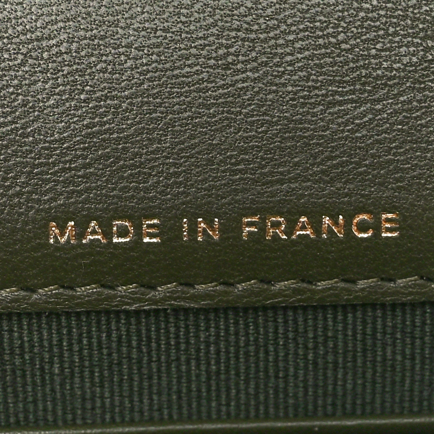 Chanel Lambskin Quilted Chain Top Handle Clutch With Chain Khaki 8 of 11