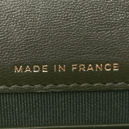 Chanel Lambskin Quilted Chain Top Handle Clutch With Chain Khaki 8 of 11