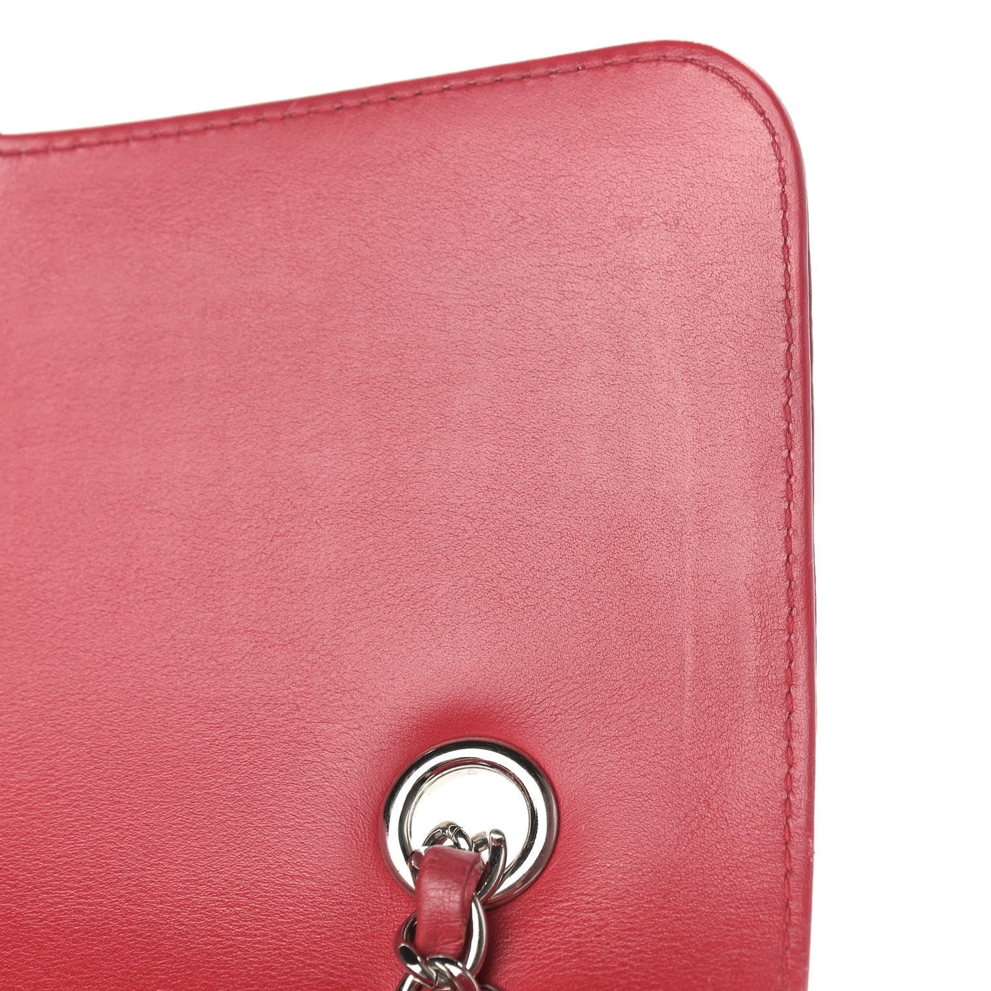 Alligator Medium Double Flap Red