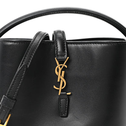 Saint Laurent Shiny Calfskin Le 37 Mini Bucket Bag Black 6 of 8
