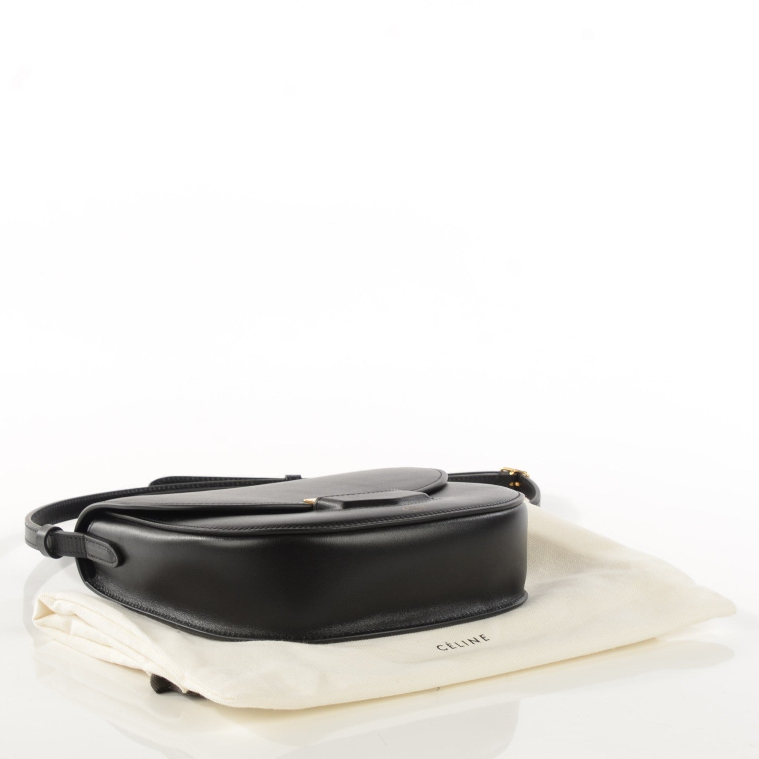 Celine Palmelato Calfskin Small Trotteur Black 4 of 8