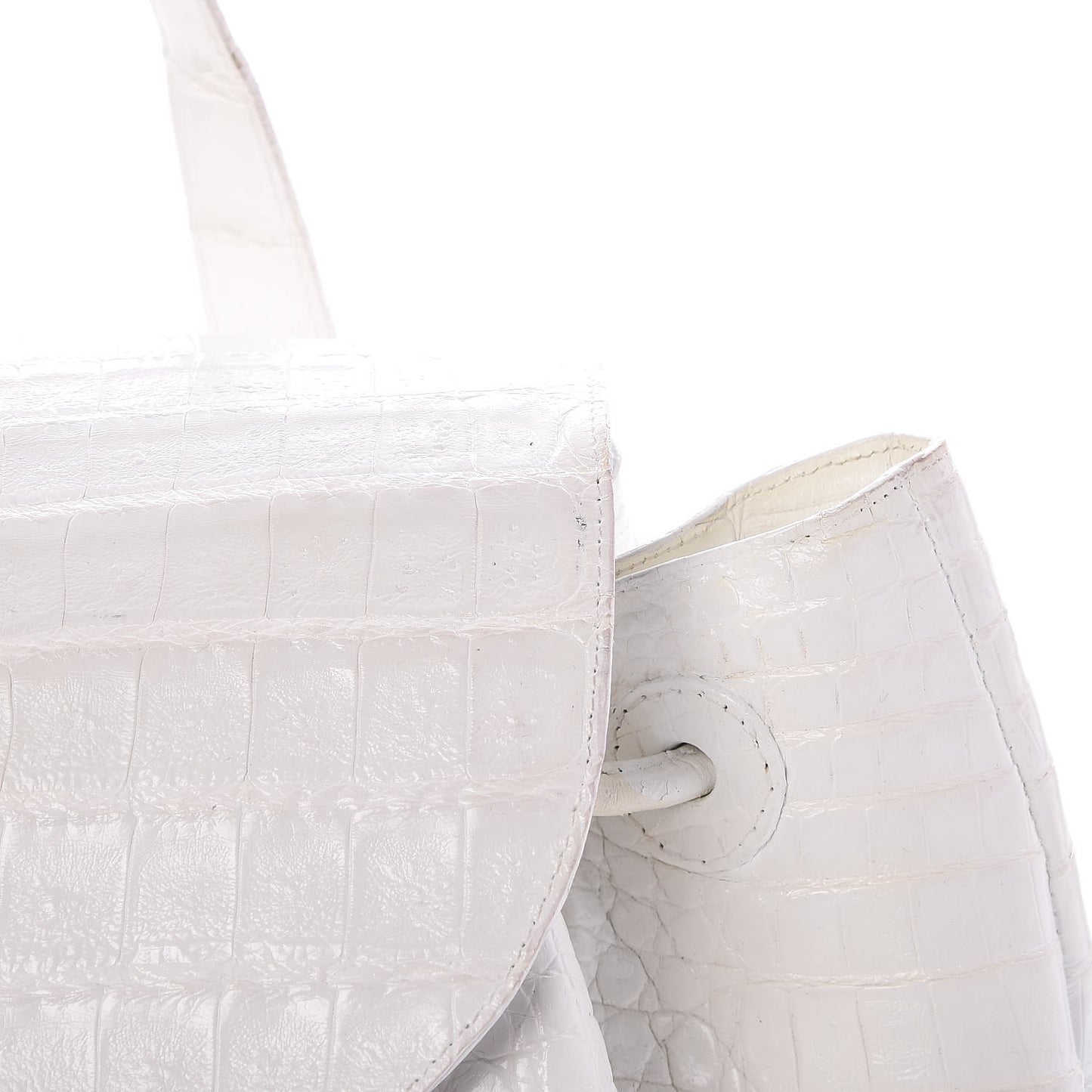 Crocodile Backpack White