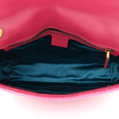 Gucci Velvet Matelasse Blind for Love Embroidered Medium GG Marmont Shoulder Bag Light Raspberry Rose Multicolor 5 of 11