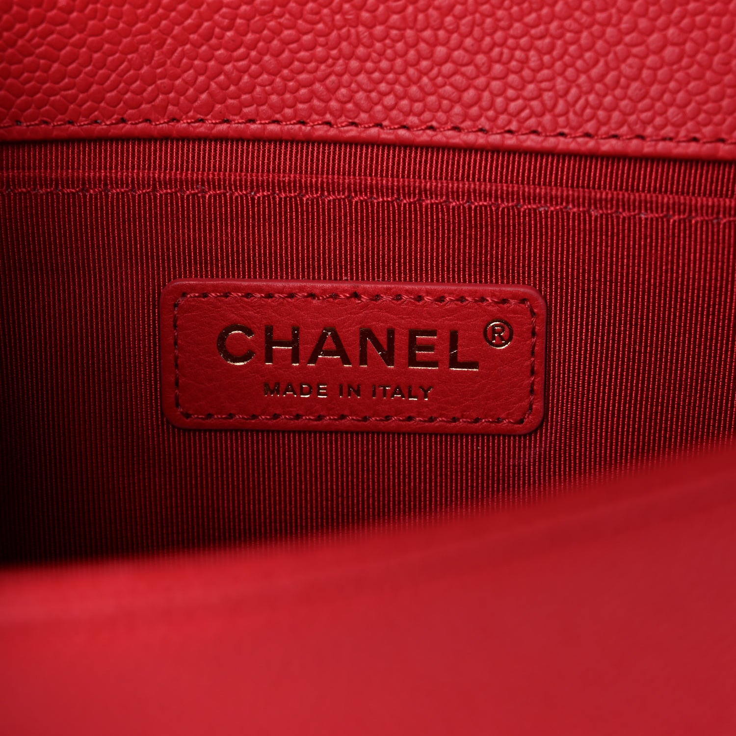 Chanel Caviar Quilted Small Boy Flap Red 6 of 11