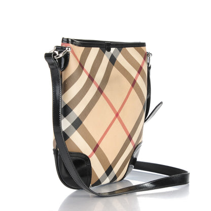 Burberry Supernova Check Small Dryden Crossbody Bag Black 3 of 8
