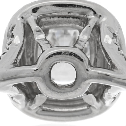 Tiffany Platinum Diamond .53ct Soleste Cushion Cut Double Halo Engagement Ring 51 5.75 5 of 6