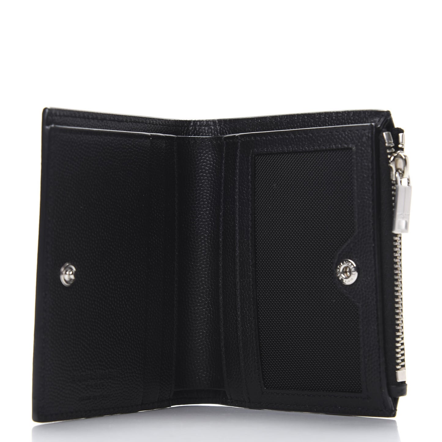 Grain De Poudre Zippered Card Holder Black