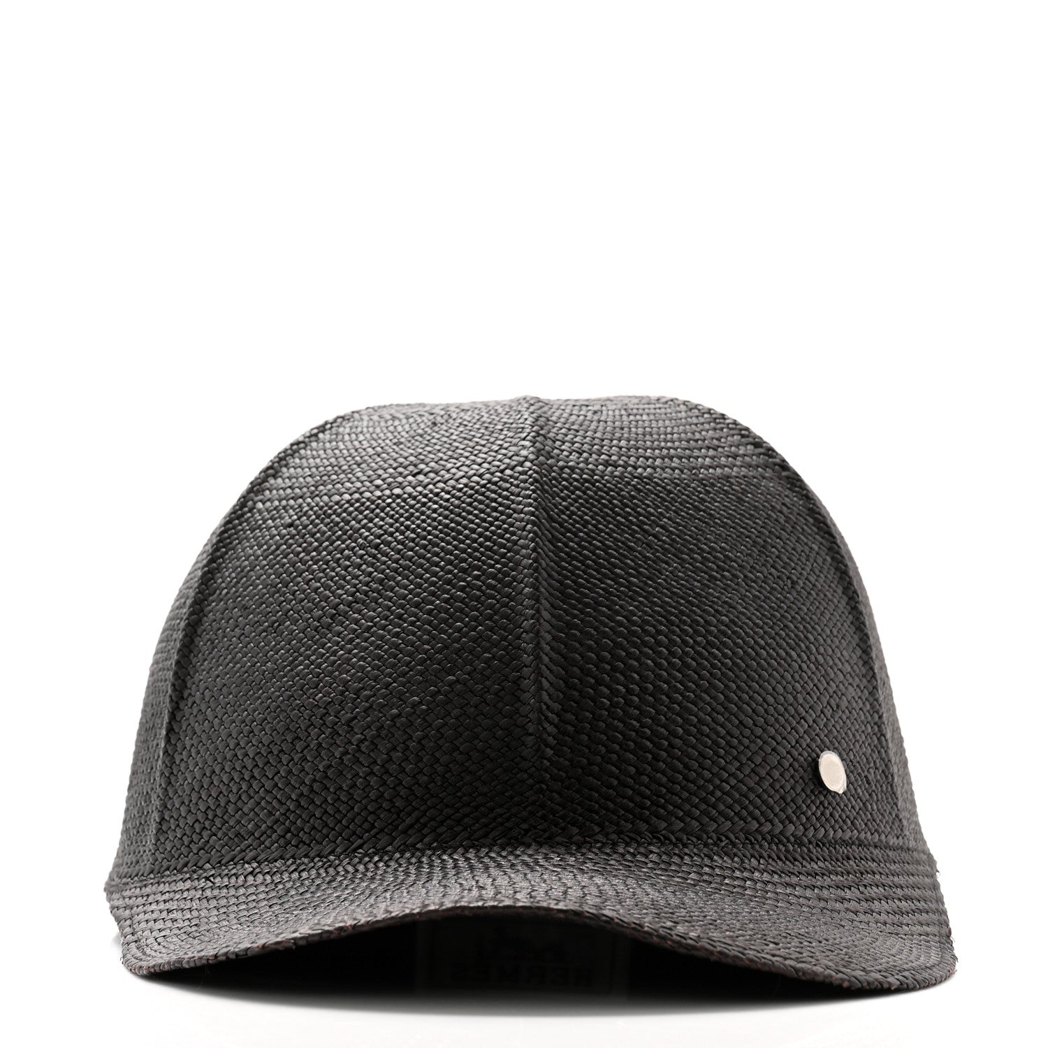 Hermes Panama Straw Mens Riley Cap 59 Black 3 of 8