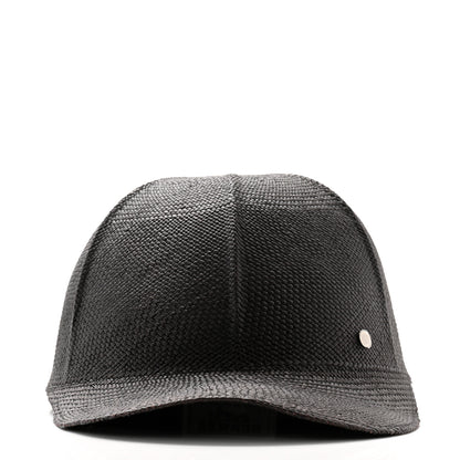 Hermes Panama Straw Mens Riley Cap 59 Black 3 of 8