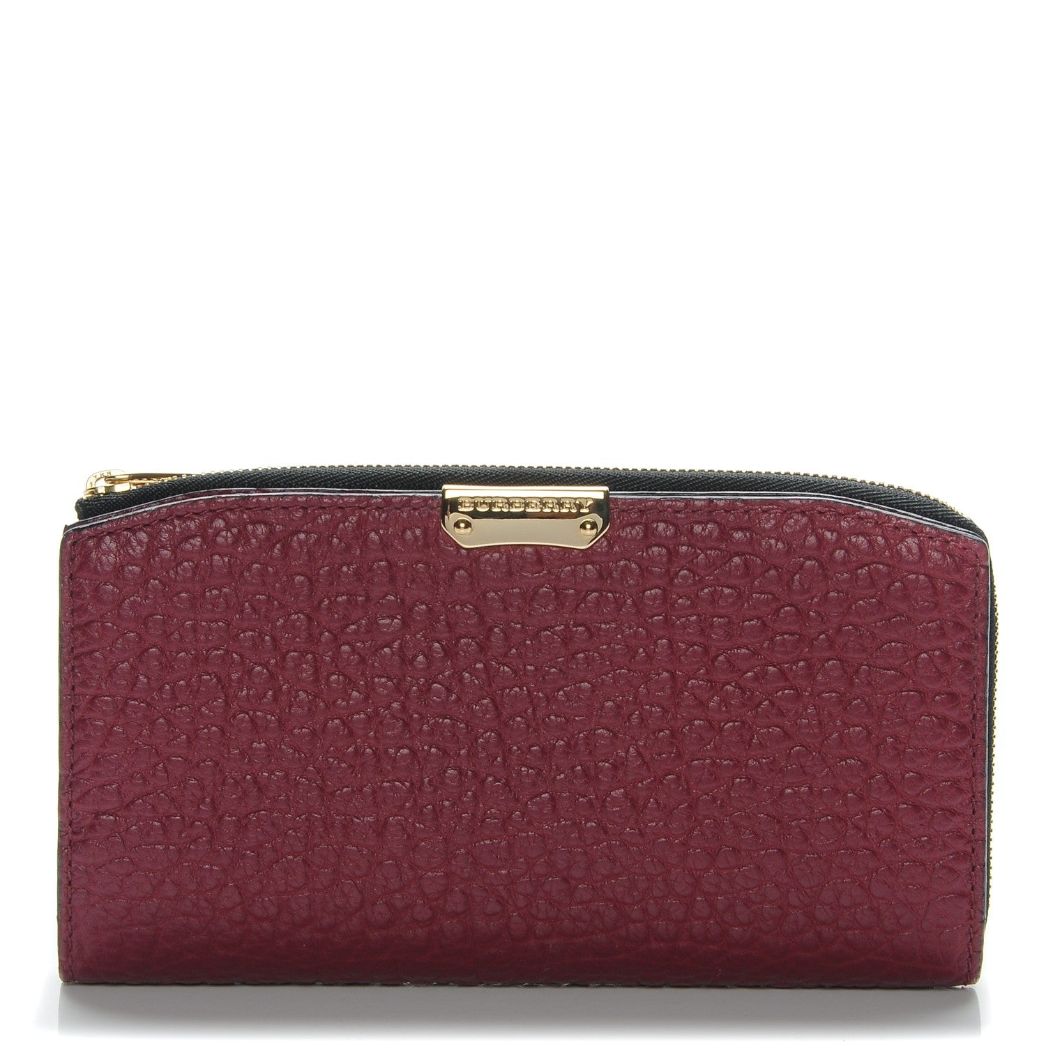 Burberry Heritage Grain Alvington Continental Wallet Damson Magenta 1 of 7
