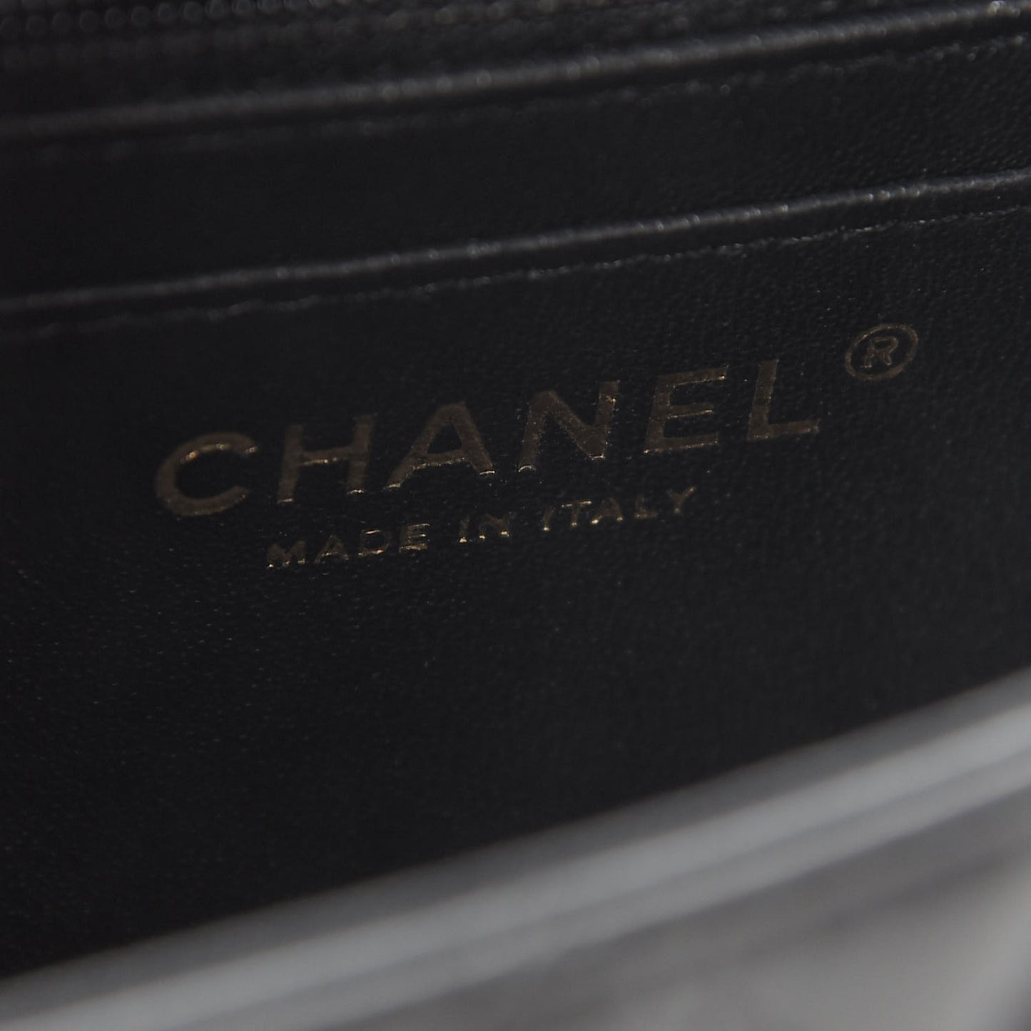 Lambskin Quilted Mini Rectangular Flap Black