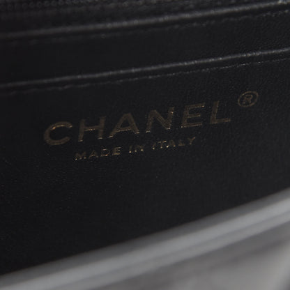 Chanel Lambskin Quilted Mini Rectangular Flap Black 5 of 8