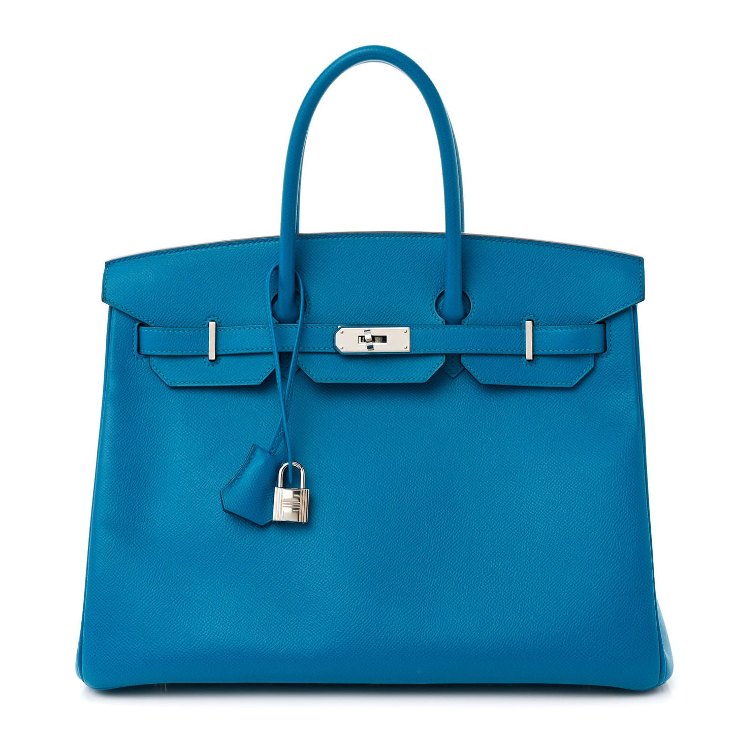Epsom Birkin 35 Bleu Zanzibar