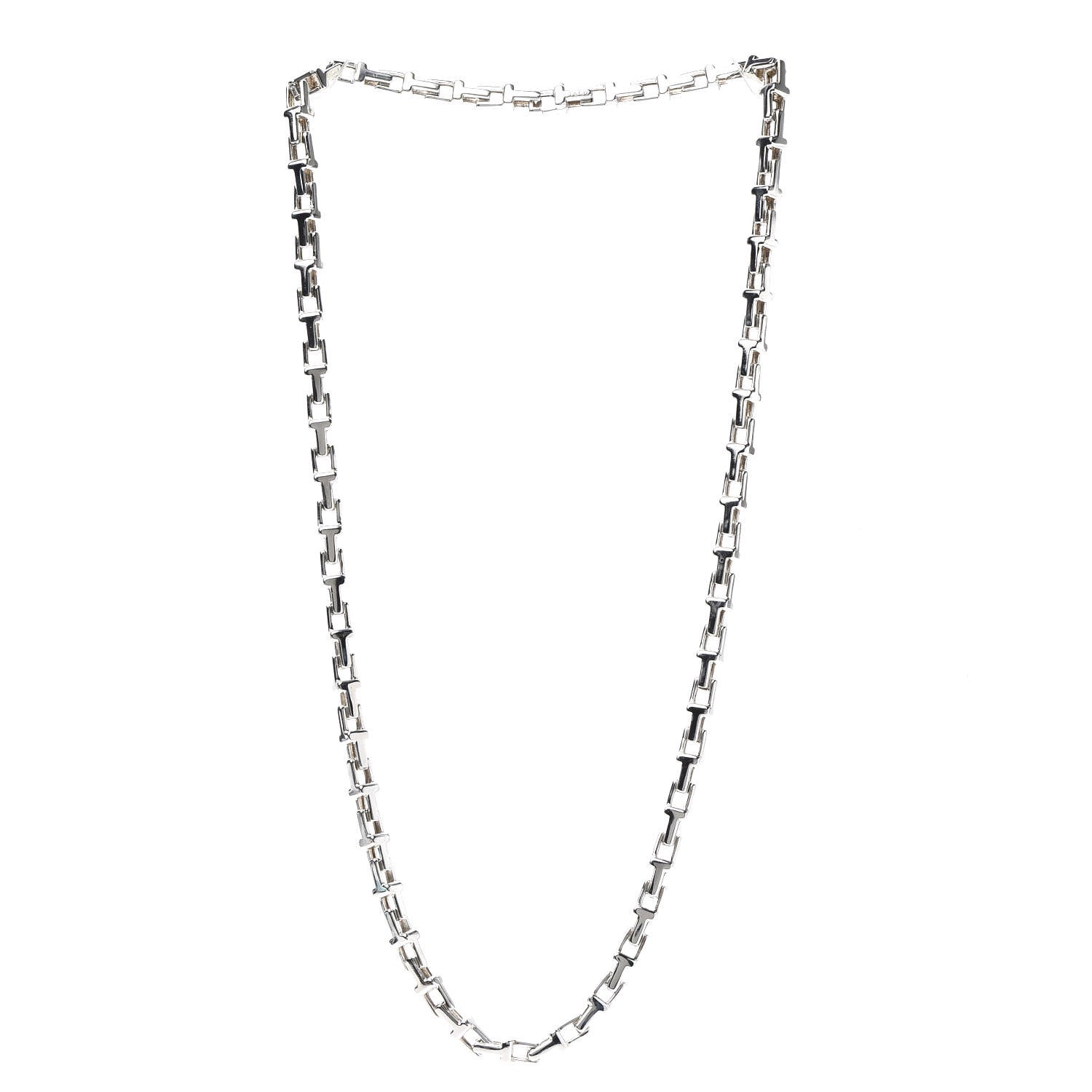 Tiffany Sterling Silver Interchangeable T Chain Necklace 3 of 9