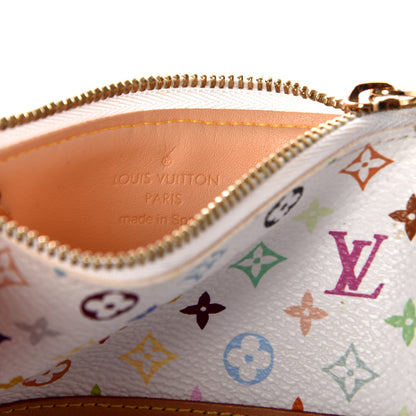 Louis Vuitton Monogram Multicolor Key Pouch White 7 of 8