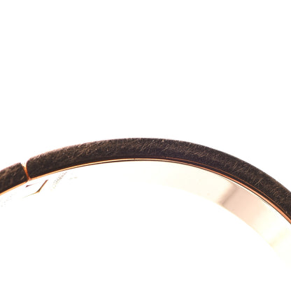 Hermes Enamel Narrow Clic Clac H Bracelet PM Rose Dragee 6 of 6