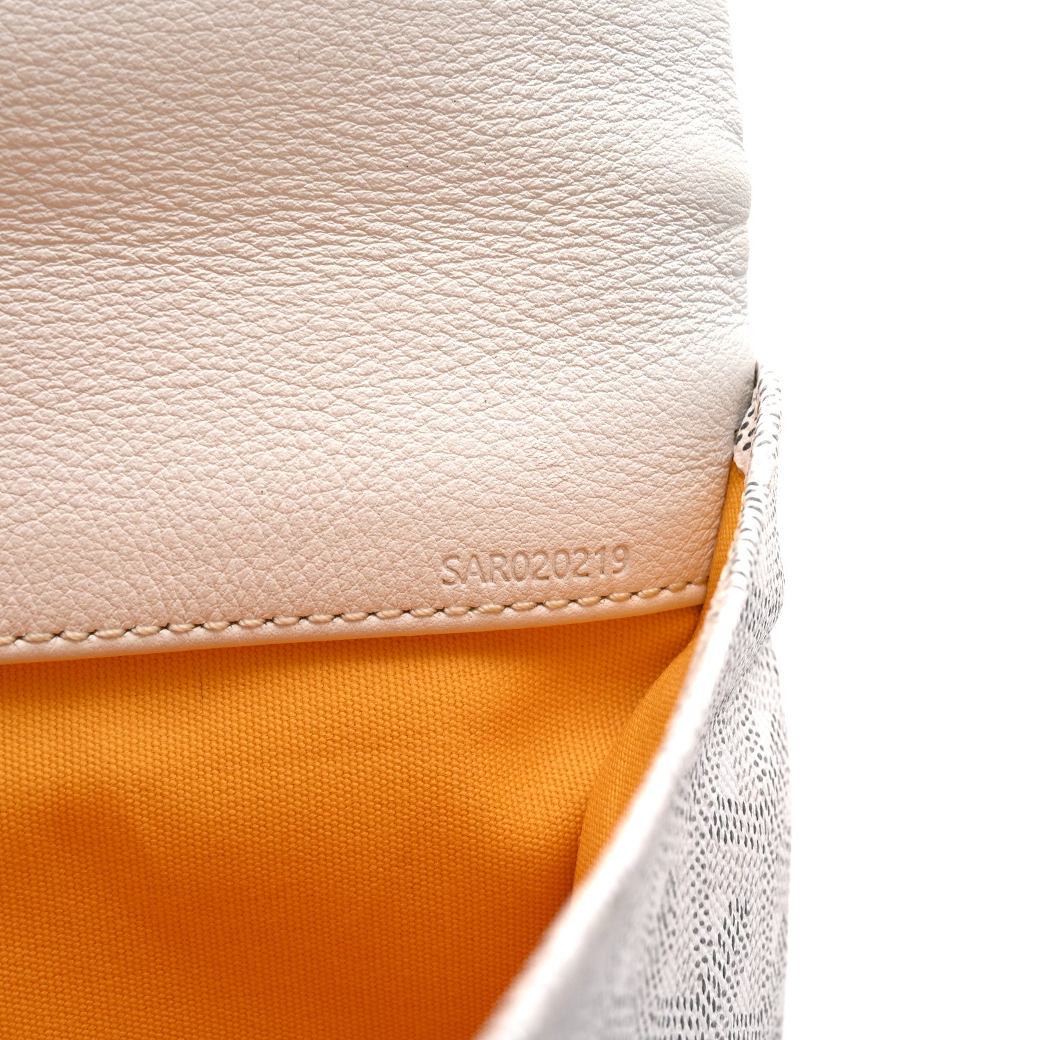 Goyard Goyardine Sainte Marie Soft Clutch White 7 of 7