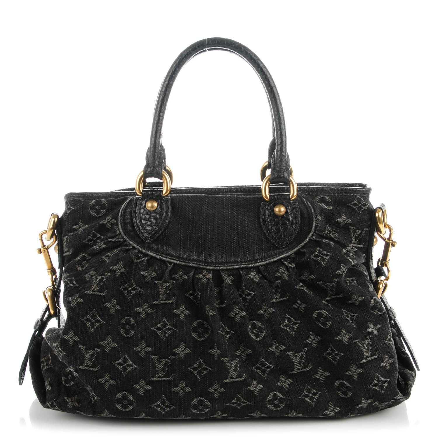 Louis Vuitton Denim Neo Cabby MM Black 1 of 7