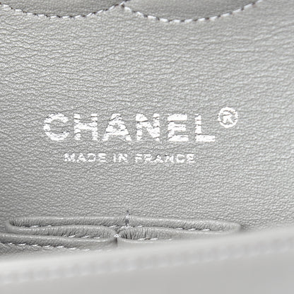 Chanel Lambskin Quilted Medium Double Flap Grey 7 of 21