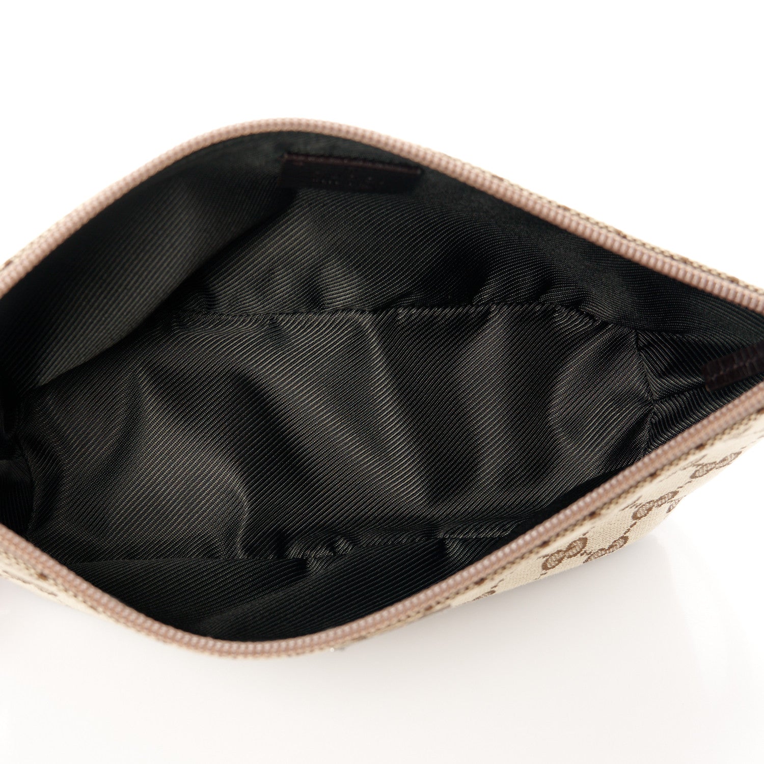 Gucci Monogram Web Boat Pochette Brown 5 of 10