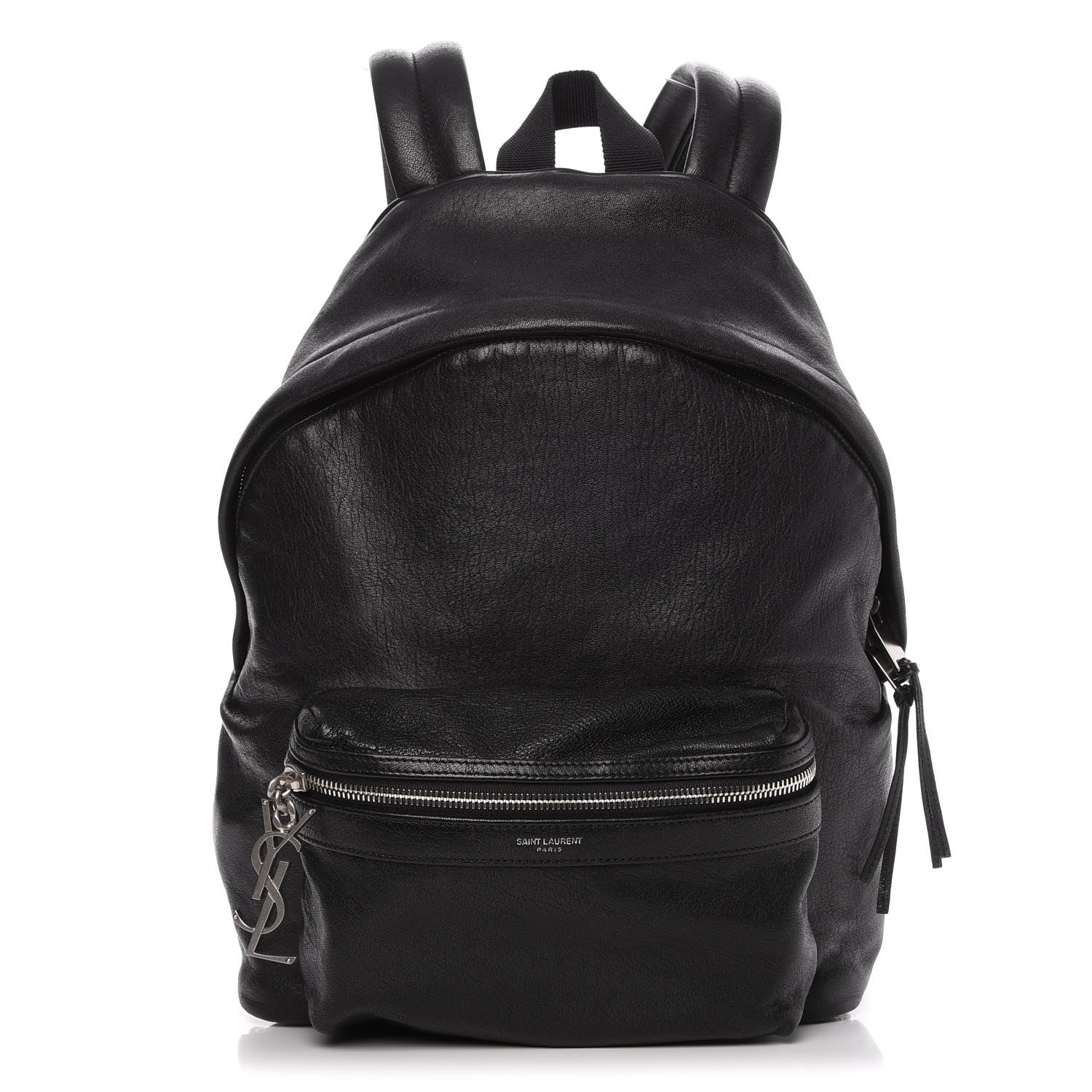 Saint Laurent Lambskin Mini City Backpack Black 1 of 11