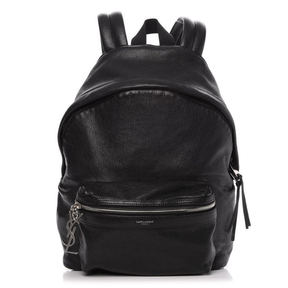 Saint Laurent Lambskin Mini City Backpack Black 1 of 11