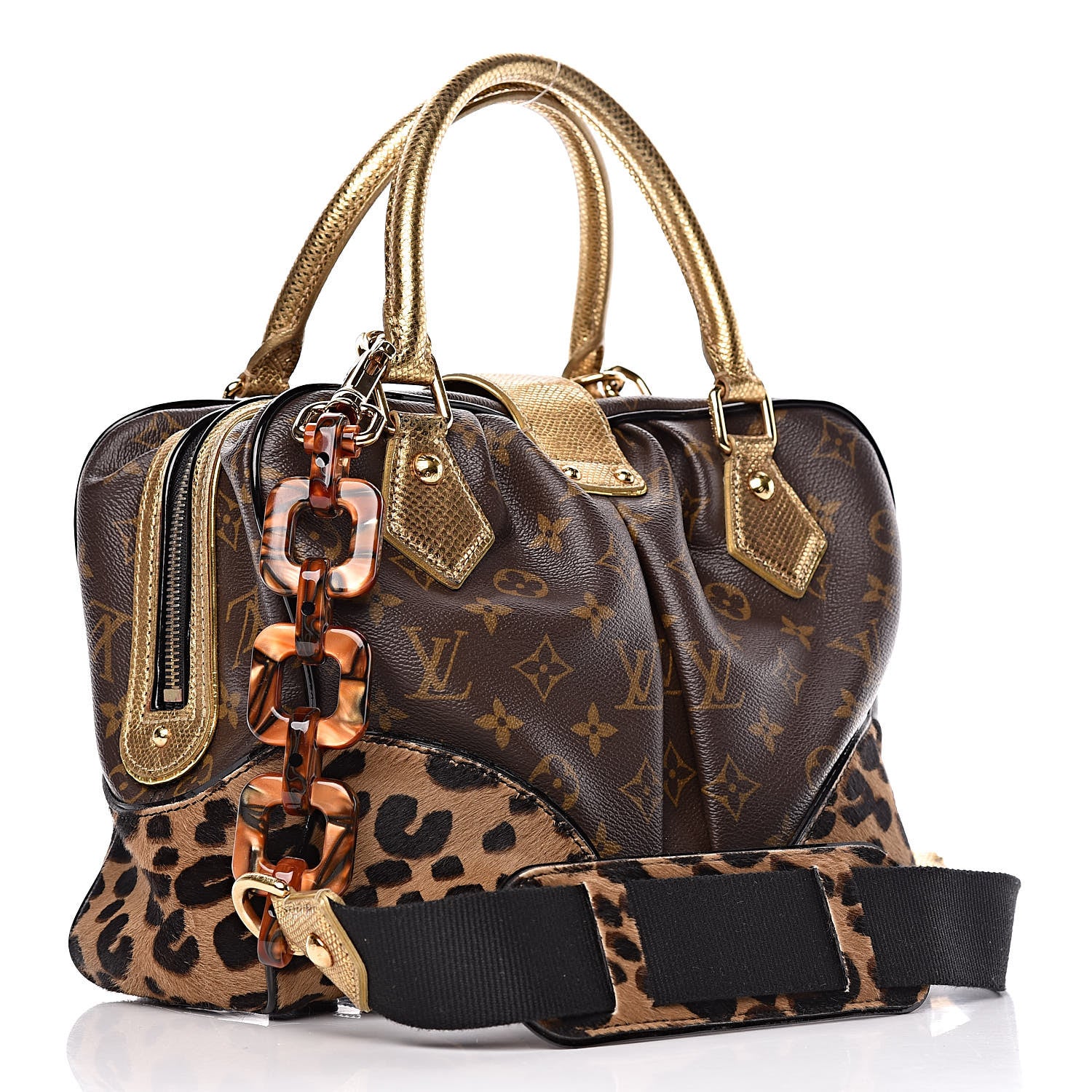 Louis Vuitton Monogram Leopard Adele 3 of 13