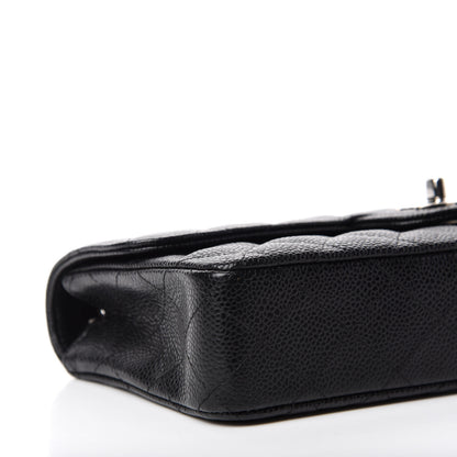 Chanel Caviar Quilted East West Flap Black 6 of 10