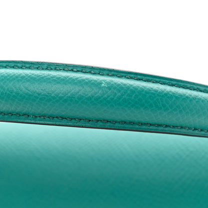 Hermes Epsom Kelly Sellier 25 Bleu Paon 11 of 14